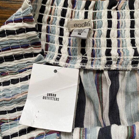 NWT Urban Outfitters Ecote Flowy Striped Shorts - Size Small - Picture 3 of 6